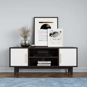 Modway Daxton 43" TV Stand in Cappuccino White
