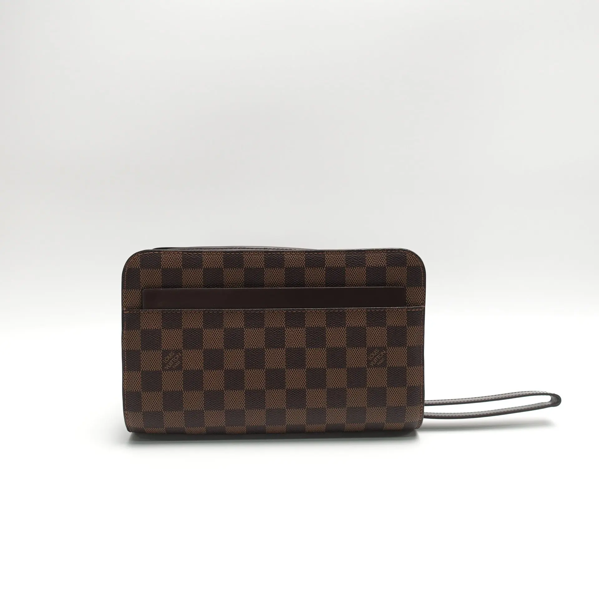 Pre-owned Louis Vuitton Damier Ebene coated canvas Clutches & Wristlets Wristlet Wallet T10441415