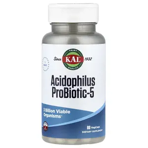 KAL Acidophilus ProBiotic-5, 60 VegCaps