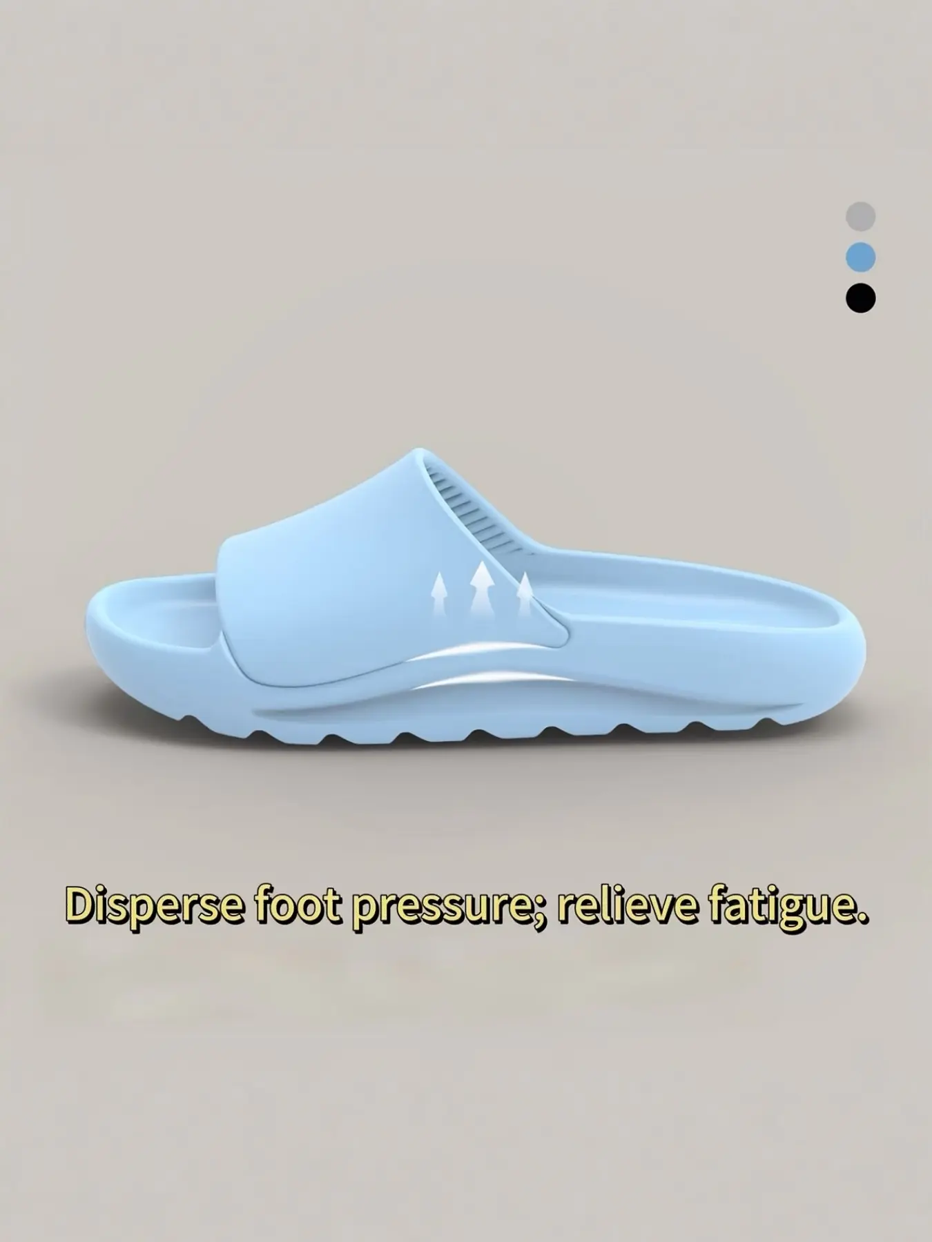 Women's Eva Thick Sole Home Slippers, Unisex Open Toe Slip-On Shoes, Large Size Indoor Outdoor Wear, Comfortable Casual Footwear, Trendy Casual Slippers, Summer Slides, Thick Soled Slippers