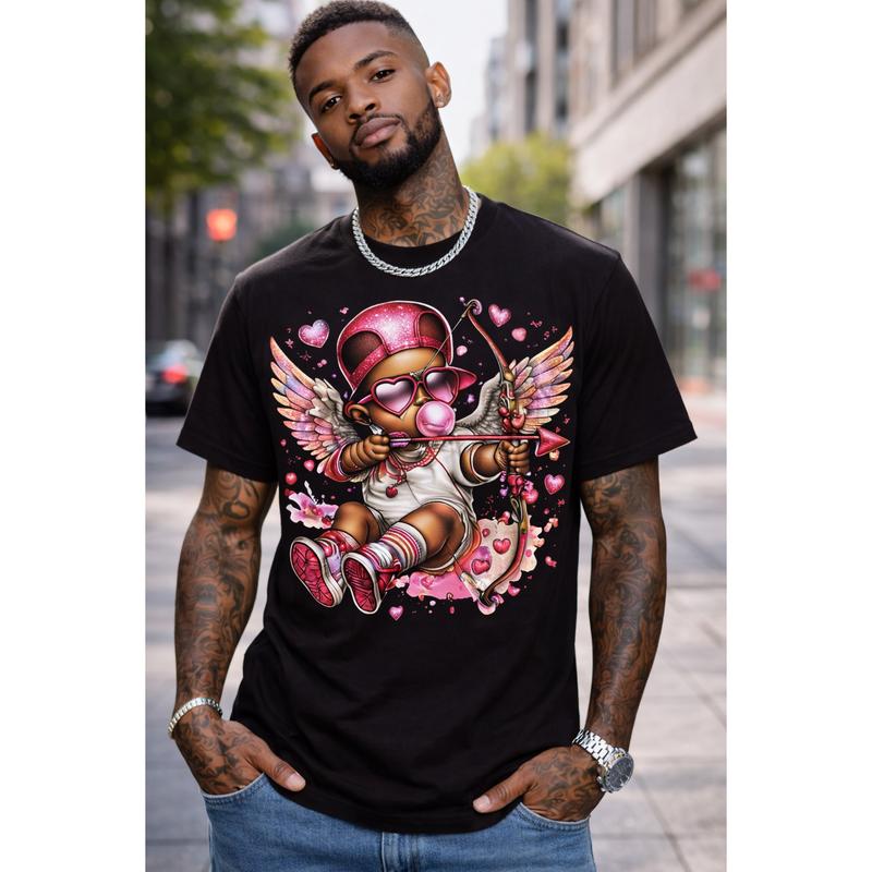 Cupid Arrow Bubblegum DTF Transfer – Valentine’s Day Direct To Film Heat Transfer Print