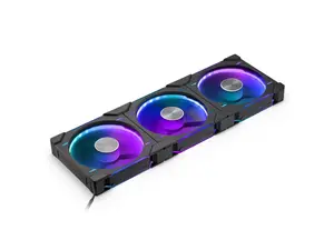 Phanteks D30-140 DRGB PWM FAN 3Pack, Reverse Airflow Model, Premium D-RGB Performance Fans, Halos lighting Effect, ARGB/DRGB lighting, Daisy-chain Fan Linking system, Black, 3Pack