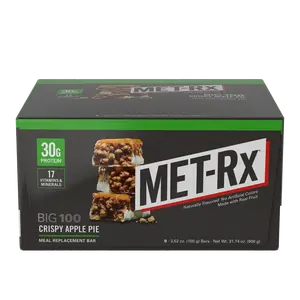 MET-RX Big 100 Crispy Apple Pie Protein Bars