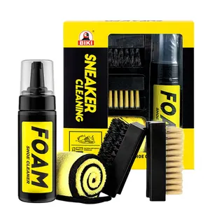 Shoe Cleaner Kit, Shoe Brush & Shoe Cleaning Mousse & Towel, Professional Sneaker Cleaning Kit, Shoe Care Kit for Suede, Boot, Canvas, PU, Fabric