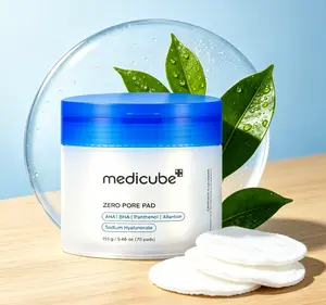 Medicube Zero Pore Pad 70 Count | Dual AHA Lactic + 0.45% BHA Gentle Exfoliating Pads Minimize Pores & Clear Breakouts Korean Skin Care