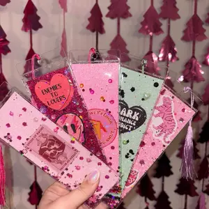 Glitter shaker bookmark