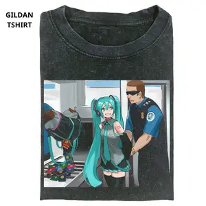 Drunk Miku T-Shirt, Hatsune Miku Anime Meme Shirt, Vaporwave Aesthetic Tee, Funny Vocaloid Shirt, Kawaii Japanese Streetwear Graphic Tee