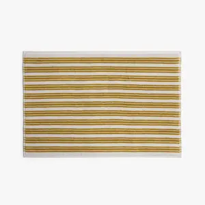 Striped Supersoft Tub Mat Parchment & Absinthe - Parachute