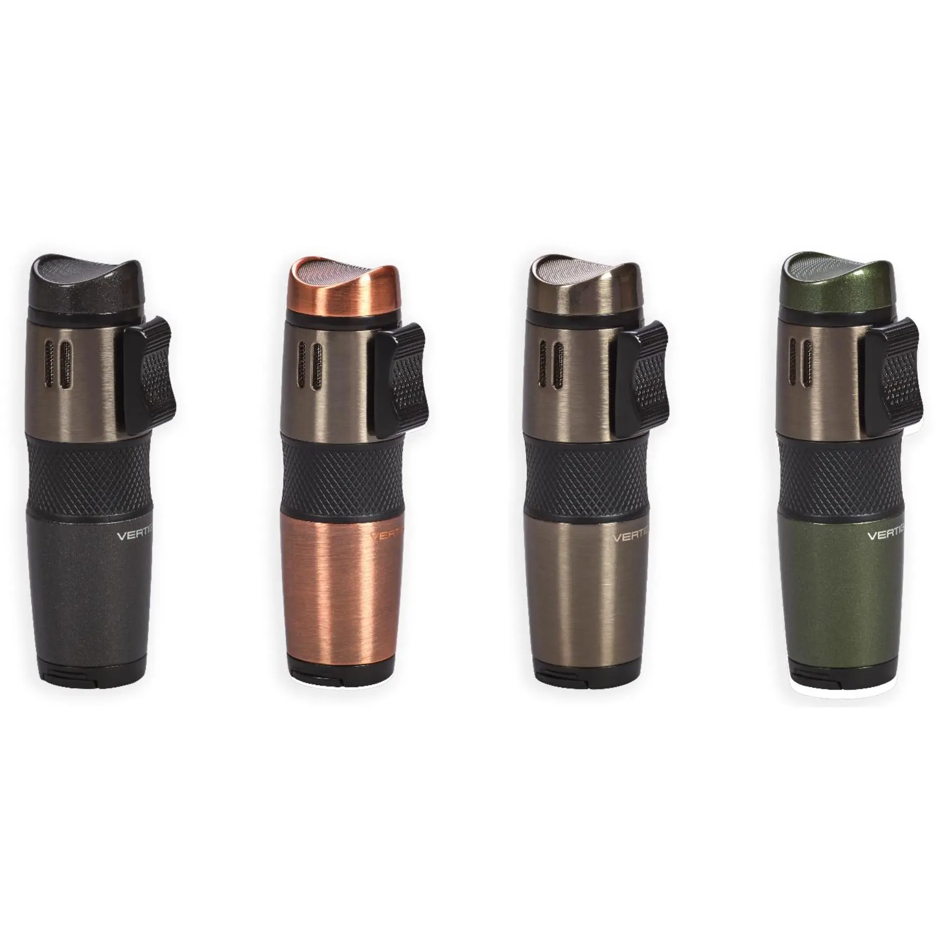 Vertigo Oculus Triple Torch Flame Lighter Power Precision Single Action Ignition Modern Design for Effortless Lighting