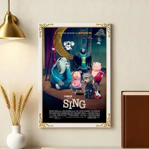 Sing Movie poster, art print, vintage movie poster, room decor, wall decor, art poster gift, unframed