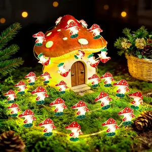 Mushroom Lights Room Decor, Cute String Lights, Christmas Gifts for Women Teen Girls Boys, 10ft 30 LED Cute Mushroom Fairy Lights  Operated, Decor for Bedroom Dorm Classroom