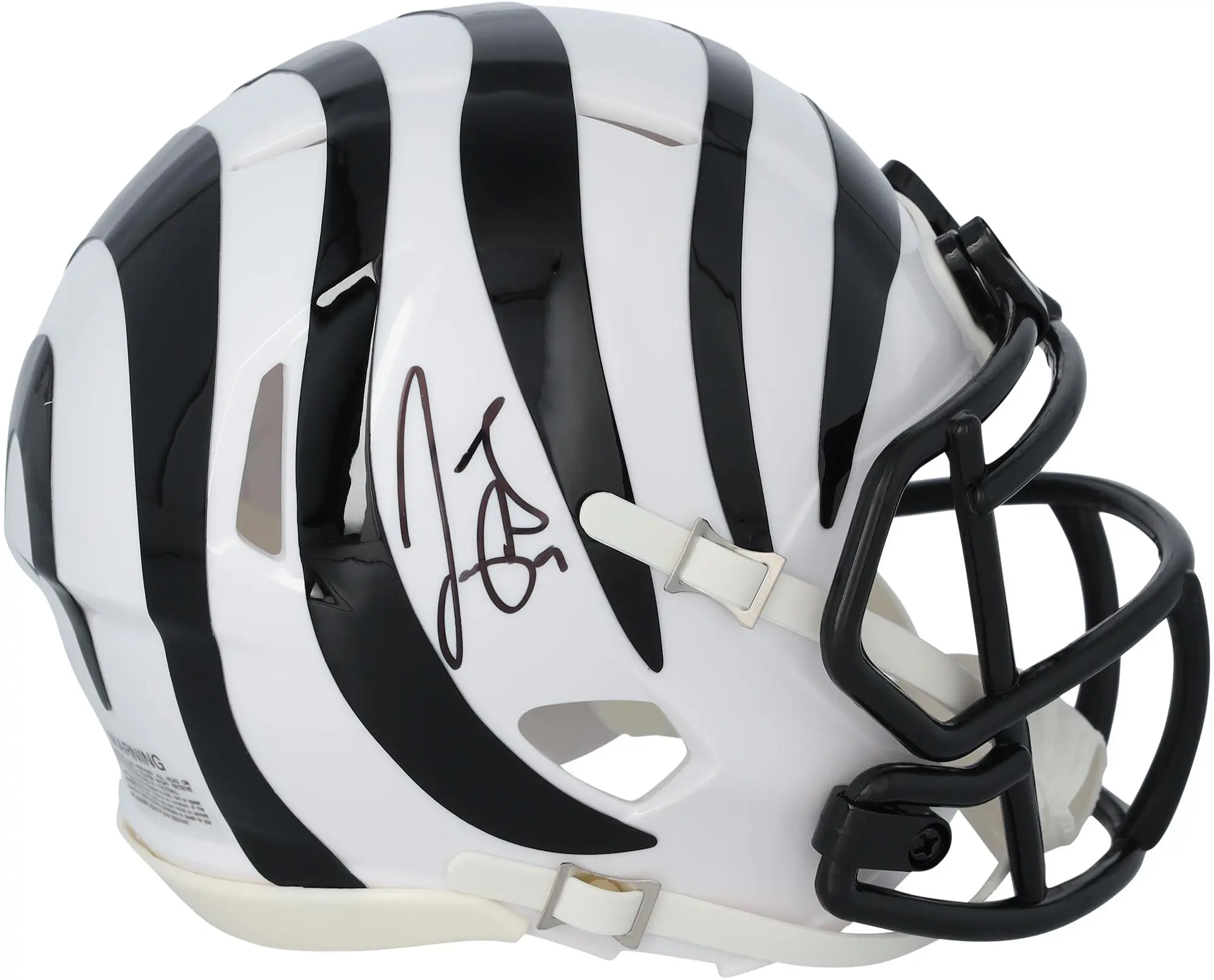 Joe Burrow Cincinnati Bengals Autographed Riddell 2022 White Alternate Speed Mini Helmet - Fanatics Authentic Certified