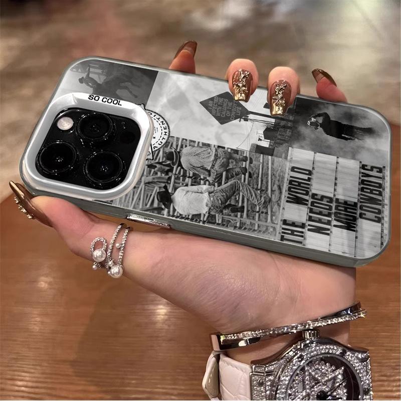 Case for iPhone 16 E Pro Max 15 Plus 14 13 12 11 XS XR Rodeo Revival Matte Shockproof Anti-Scratch Stylish Smartphone Cover