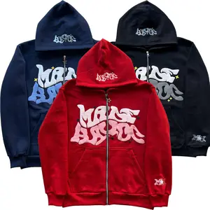 Women's Y2K Red  Zip-Up Hoodie - Streetwear Style with Star Accents for Music Festivals, Creative Collabs & Energetic Daily Looks Sweatshirts Tops Sweatshirts,casual long sleeve womenswear Pullover