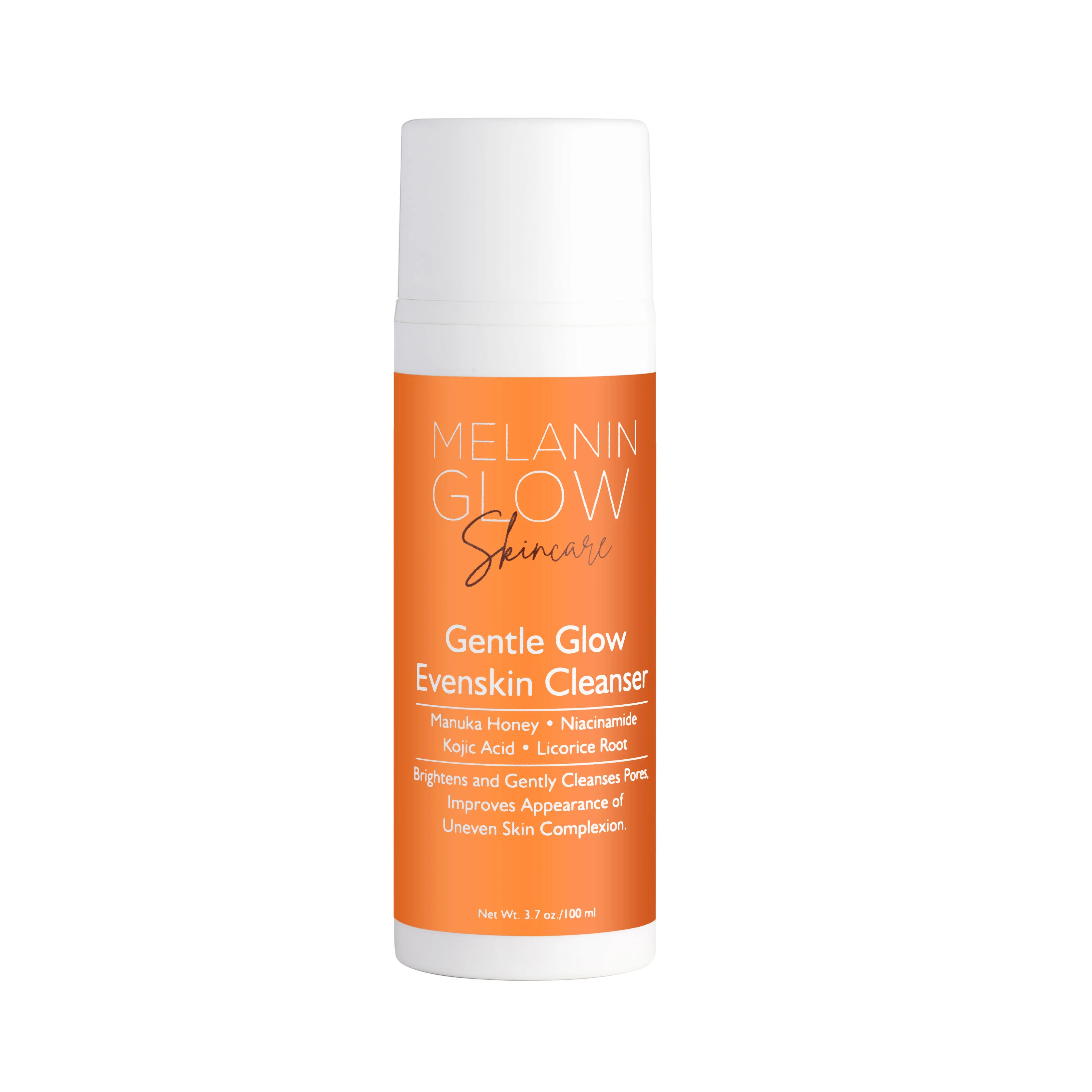 Melanin Glow Gentle Glow Evenskin Cleanser - Facial Cleansing with Niacinine & Niacinine for Brightening and Comfort