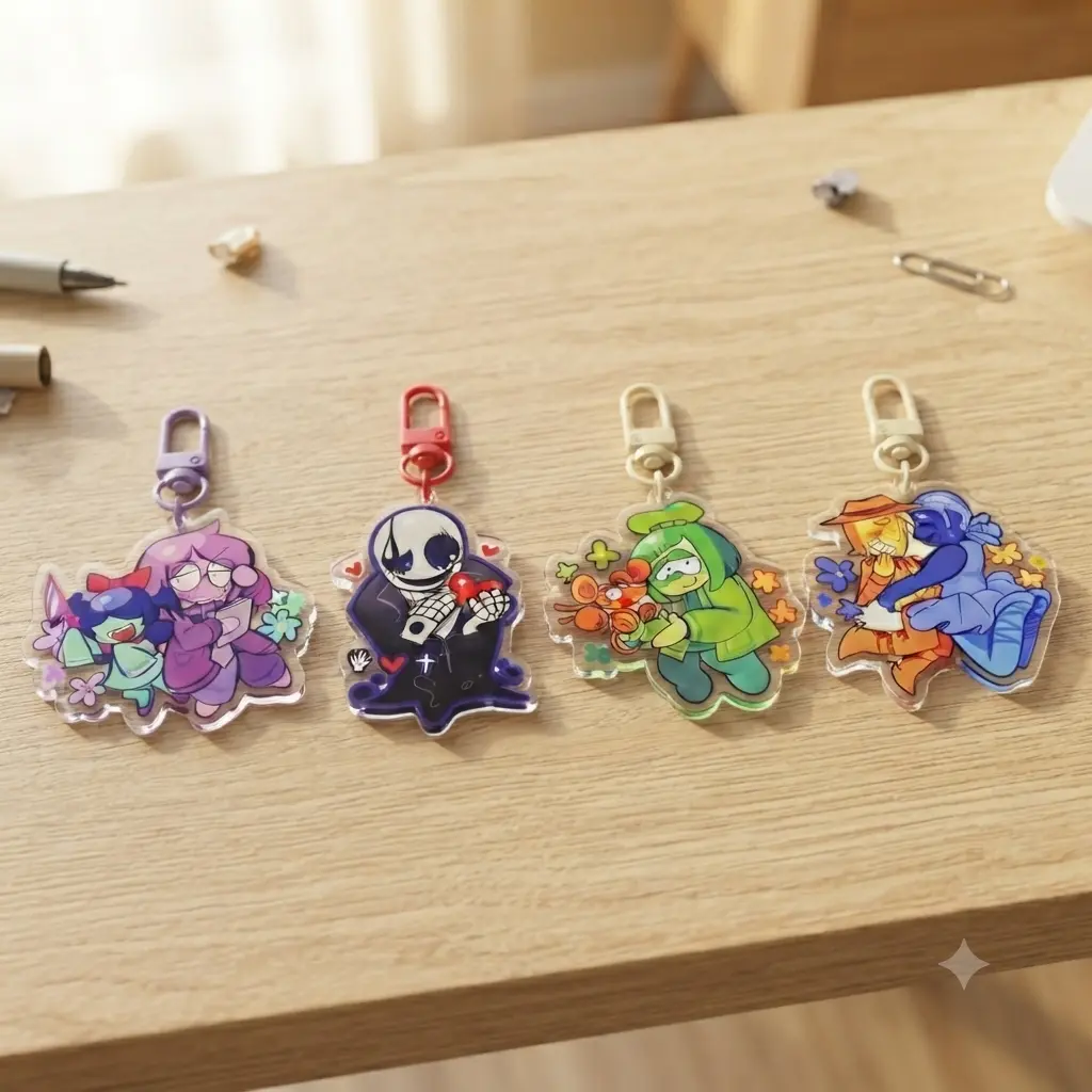 Deltarune & Undertale-inspired keychains! Seth and Aqua deltarune keychain, Gaster, Seth & Aqua, gaster undertale acrylic keychain