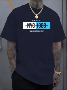 Full of American retro feel! NYC 1989 contrasting T-shirt, wearing East Coast street attitude on oneself