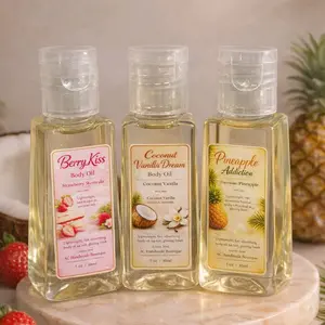3-Piece Body Oil Mini Set (Pineapple, Coconut Vanilla, Strawberry)