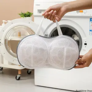 1Pc Mesh Bra Laundry Bag - Anti-Deformation Underwear Washing Protector, Cleaning Accessory for Household Washing Machine Use