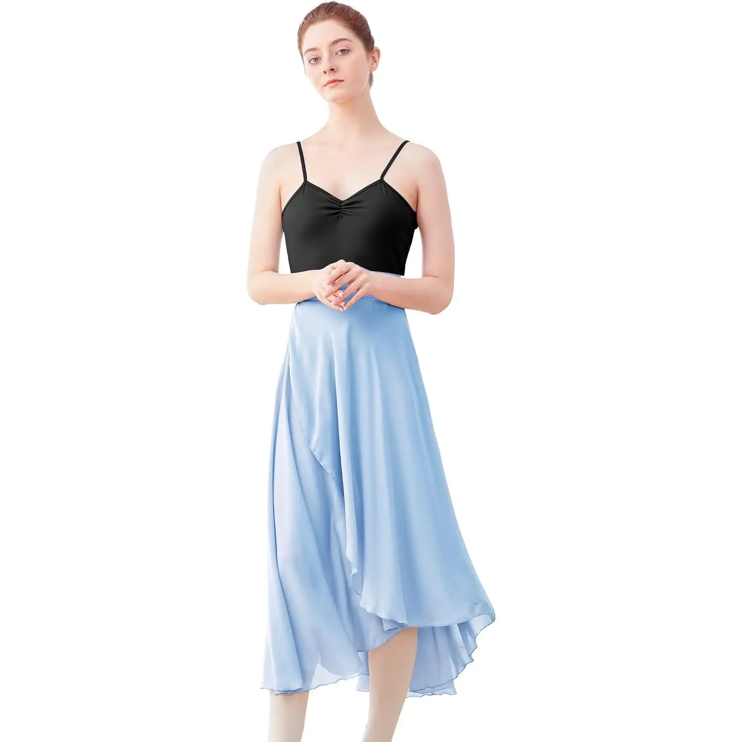 for Women, Long Chiffon Ballet Skirt, Women's Dance Wrap Skirt with Tie