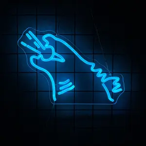 Godzillla Neon Dinosaur Sign – Glowing Monster LED Monster Wall Art for Bedroom, Bar & Man Cave – Cool USB-Powered Night Light – Gift for Boys, Gamers & Movie Fans Easy Hanging