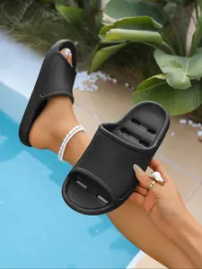 Shower Shoes For Men And Women, Quick-Drying Slippers, Waterproof Slippers, Massage Slide Sandals, For Summer Indoor Bathroom, Swimming Pool, Beach, Vacation, Hotel, Household Sandals With Holes For Drainage, Lightweight, Breathable Non Slip