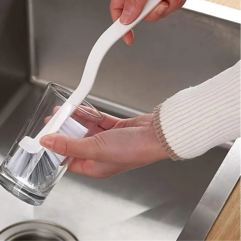 Set of 4 360° Japanese Cleaning Brushes - Suitable for Cleaning Lobsters, Abalone, Kitchen Juicers, Soy Milk Makers, Blenders, Glass Cups, Pot Bottoms, Tea Cups, Milk Cups, Sink Grooves, And Other Multifunctional Cleaning Tools