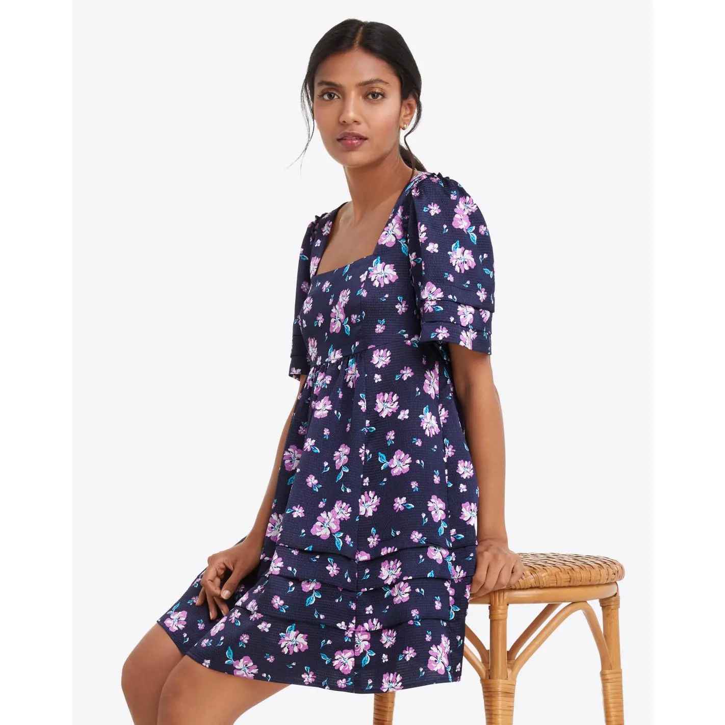 Dottie Babydoll Dress in Zinnia