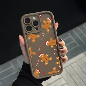 Christmas Gingerbread Party Soft Case for  iPhone 17 Air 16 Pro Max 15 Plus 14 13 12 11 X XSShockproof Drop Protection Rugged Durable Silicone Cover