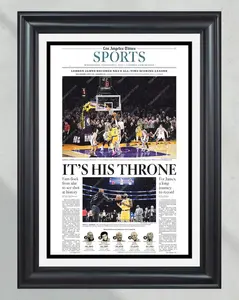 2023 Lebron James bricht den NBA All Time Scoring Rekord Zeitungsdruck