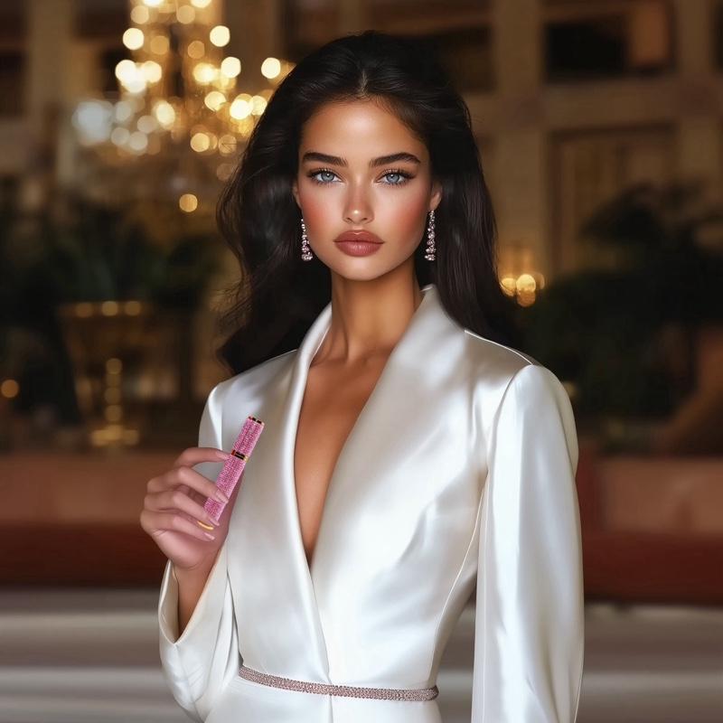 Mimo Velish The Mascara - Made To Hypnotize Eyelash Mascara with Pink Bling Design and Packaging