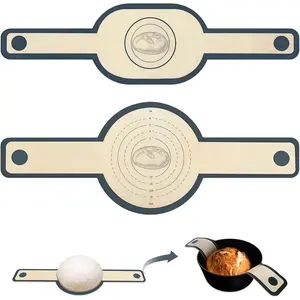 Bread Sling: 2 count Sourdough Transfer Mat for Dutch Oven Baking - Easy Clean  Round Oval Shape Long Handle sourdough Tools