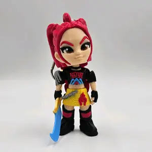 Fierce Chibi Warrior Keychain – Cute 3D Printed Collectible
