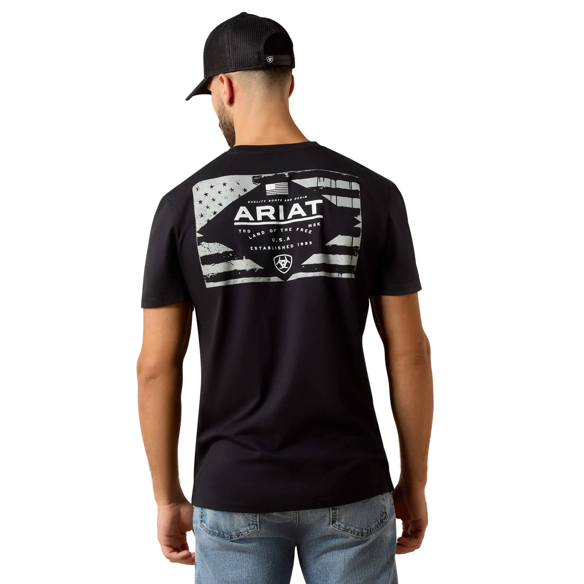 Men's Lockup Flag Painted T-Shirt