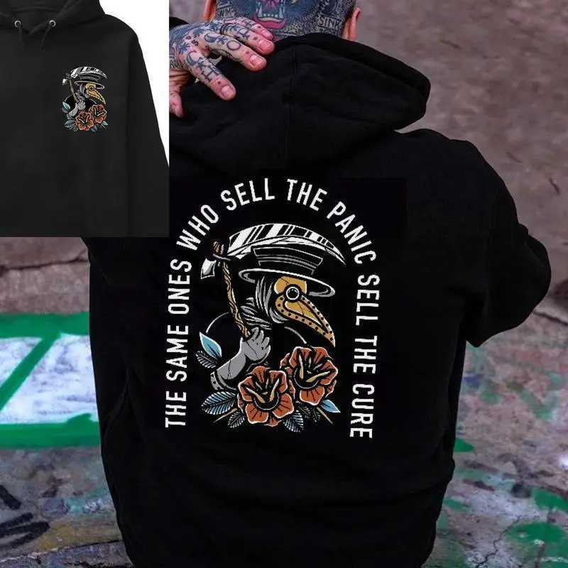 🔥✨ Trending Viral Graphic Hoodie🛑 The Same Ones Who Sell The Panic Sell The Hoodie/T-Shirts – Unique Double-Sided Design, Vintage Style Unisex T-Shirt/Hoodie for Men & Women, Retro Streetwear Pullover, Trendy Statement Graphic Sweatshirt