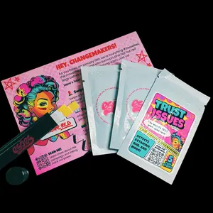 The #SwipeRed Kit - Everything you need - five strips, two cup covers, and a Little Black Case to guard your drinks.