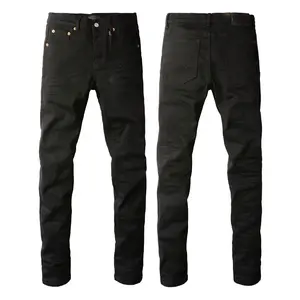 brand Jeans Men's Jeans Casual Comfort Holes Fashionable Straight Skinny Slim Fit Jeans, Ripped Stretch Jeans Denim Pants