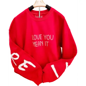 Love You Mean it...I LOVE YOU MORE Cherry Red Sweatshirt