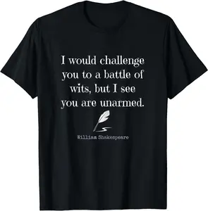 William Shakespeare Quote T Shirt English Literature T Shirt T-Shirt