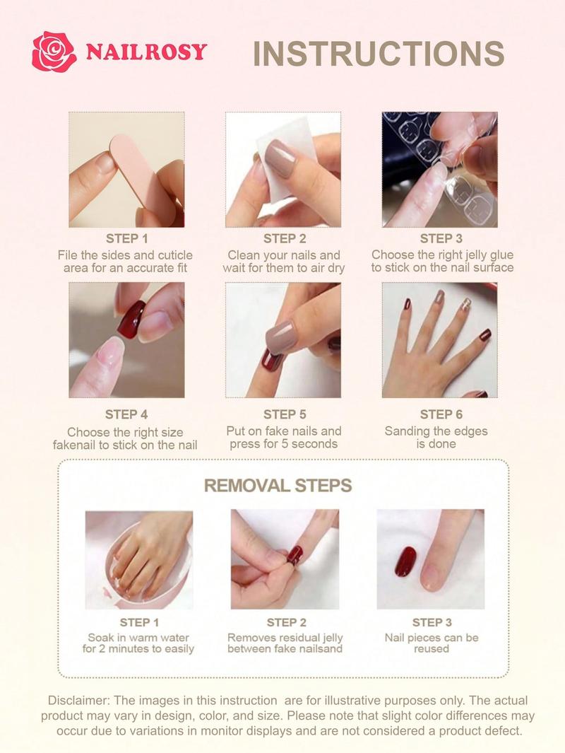 10Pcs Handmade Press on Nails Kit Short Duck Pink Nude Japanese Style Modern Elegant Y2K Minimalist Korea Style Fresh Design Chic French Style Neutral Classical Cute Kawaii Creative Glossy Finish Shimmery Obreme 1 Account Manicure Set Box Included