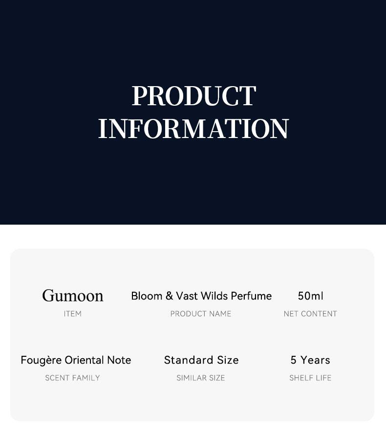 GUMOON explore boundlesswilderness fragrance 50ml ocean fresh scent premium aromatic woody fragrance with bergamot coconut amber for him & her bold arabian perfume luxurious gift