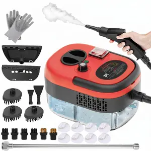 Steam Cleaner for Home & Car-Portable Handheld Steamer for Cleaning with 6-Level, 15s Heat-Up, Large Tank, 14/23 Accessories - Clean Grease, Grout, Tile, Floor, Couch, Dirt, Furniture