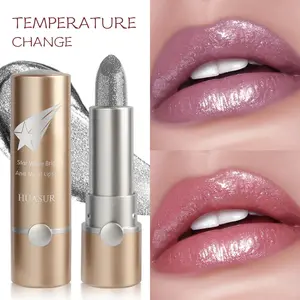 Temperature Changing Lipstick, Long-Lasting Natural Nude Lipgloss, Shimmer Pearl Effect Glossy, Moisturizing Hydrating Jelly Lip Balm, Daily Makeup Hs7538-201, Shimmering Lip