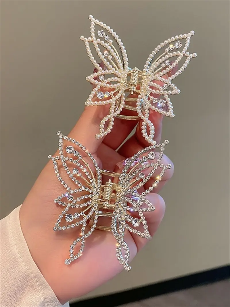 gold butterfly hair clip - TikTok Shop display picture 3