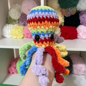 Crochet Rainbow Octopus