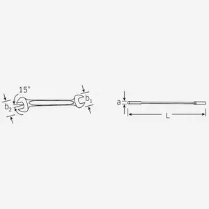 Stahlwille 40033641 10 Double open ended Spanner, 36 x 41 mm