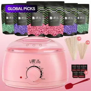 Wax Warmer Kit, Hot Wax Heater, 1 Set Waxing Kit with Hard Wax Beads for Women and Men, At Home Waxing Kit for Face, Body, Legs, Arms, Underarm, Bikini, Hair Removal Product #TOP PICKS