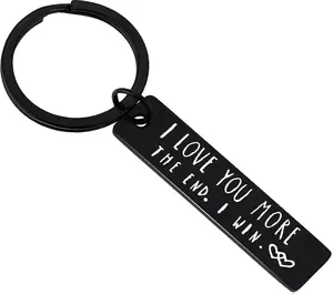 I Love You Keychain for Couples Husband Wife Funny Keyring Gifts for Her Him Valentine's Day Birthday Christmas