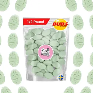 Bubs Sour Pear - 1/2 Pound Bag - Soft Sour Candy - Swedish Candy - Gluten Free