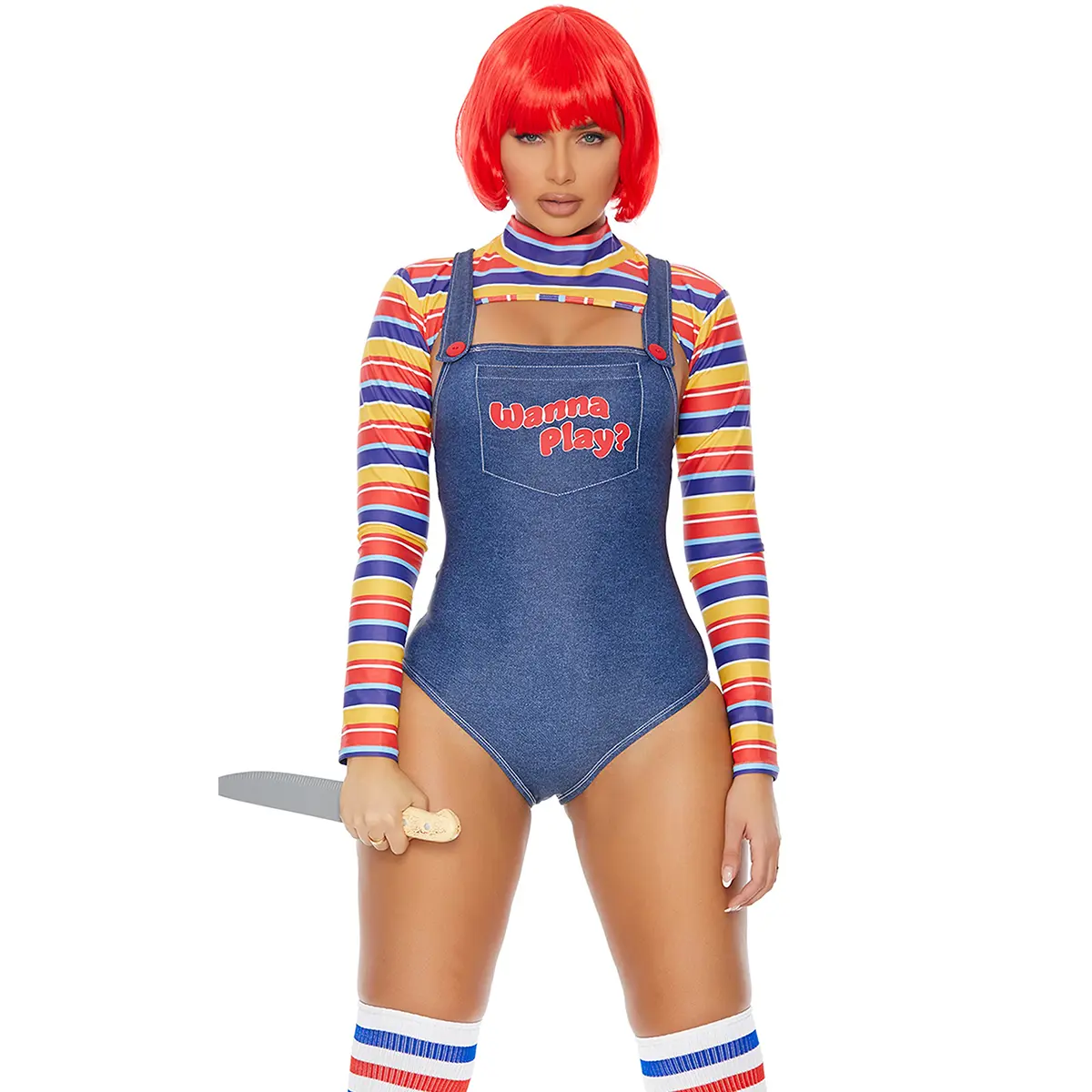 Forplay Women's Halloween Wanna Play? 5-Piece Women's Sexy Movie Character Costume